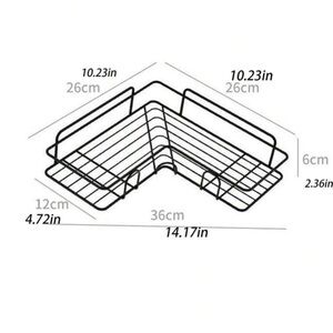 1pc Bathroom Shelf,  Shower Caddy Rack,  Bathroom Kitchen No Punching